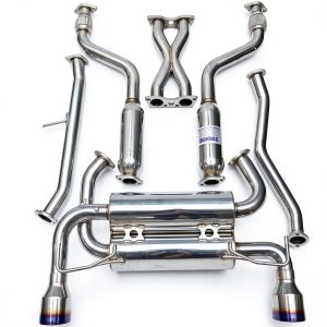 Nissan 370Z Rolled Titanium Tips Cat-Back Exhaust-0