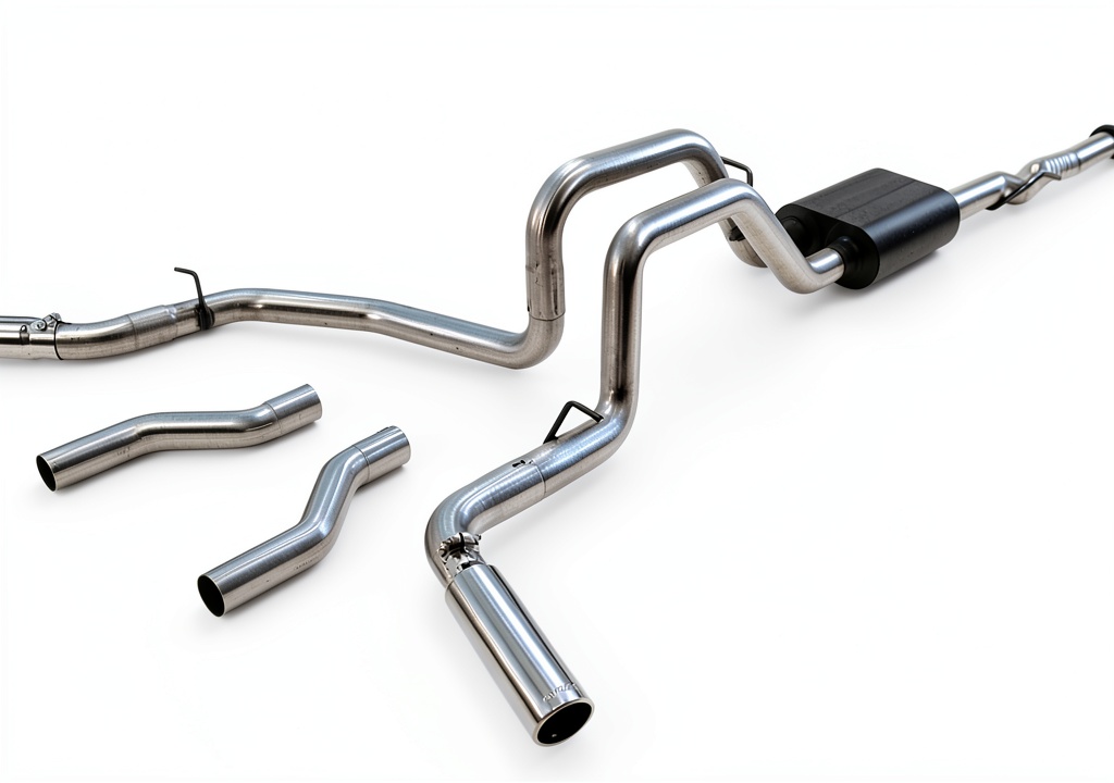 Flowmaster 17428 cat-back exhaust installed on a performance vehicle