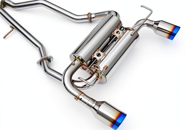 Nissan 370Z Rolled Titanium Tips Cat-Back Exhaust-1