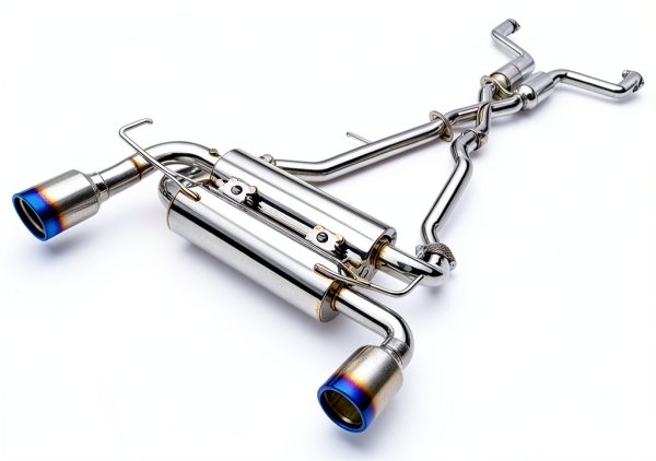 Nissan 370Z Rolled Titanium Tips Cat-Back Exhaust-3
