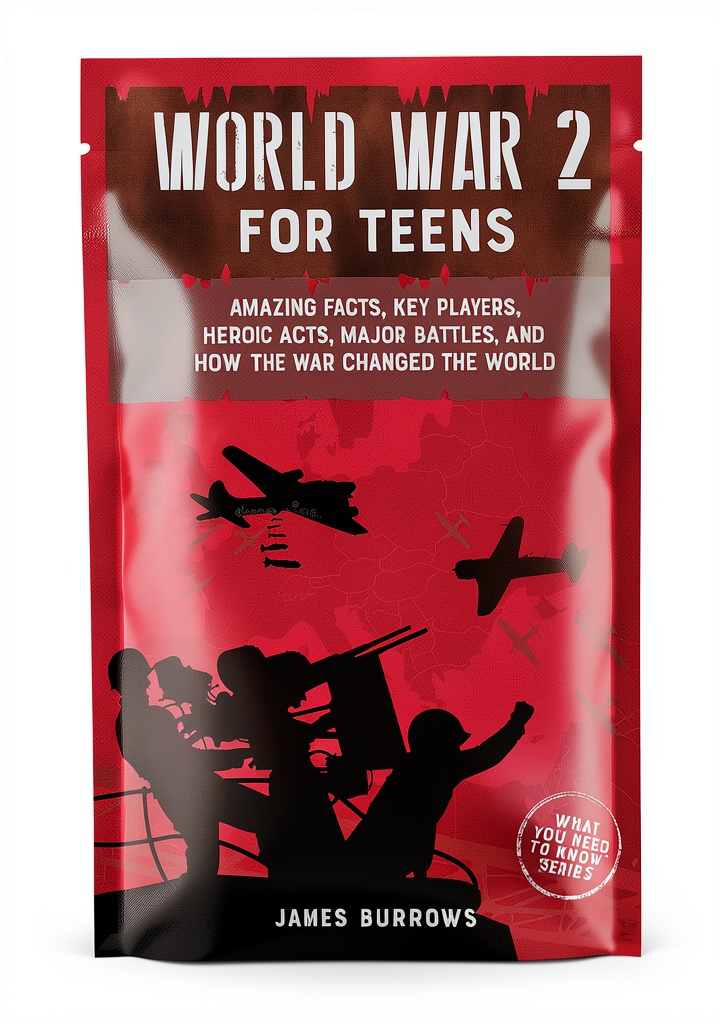 Teen reading military history eBook on a Kindle device